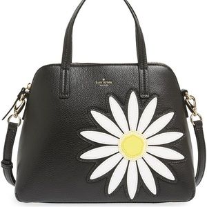 'daisy appliqué maise' leather satchel